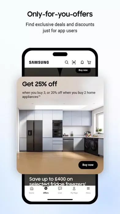 Tangkapan skrin Samsung Shop