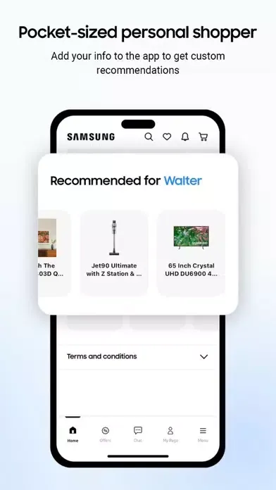 Tangkapan skrin Samsung Shop