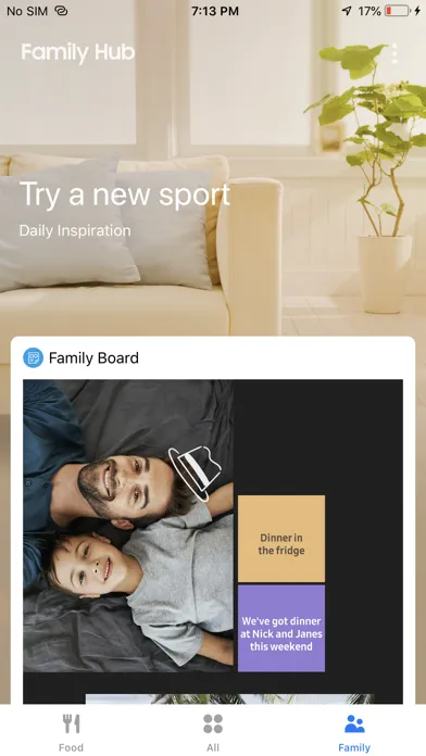 Samsung Family Hub स्क्रीनशॉट