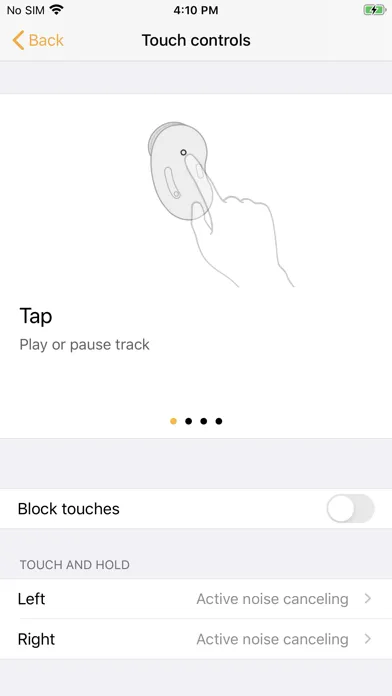 ภาพหน้าจอของ Samsung Galaxy Buds