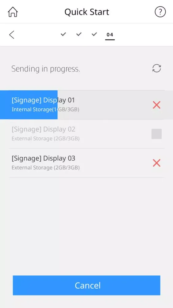 MagicInfo Express 2 for Phone Ekran Görüntüleri