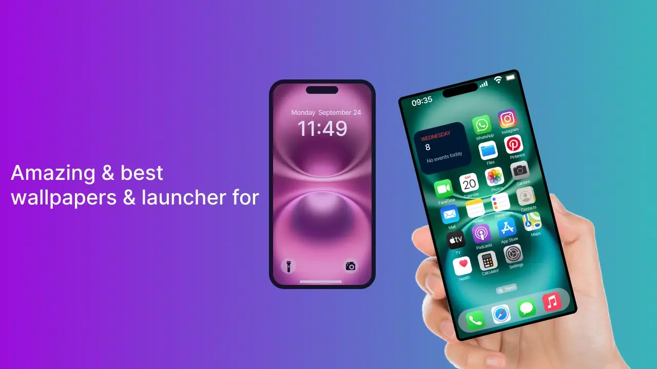 iPhone 16 Pro Max Launcher Screenshots