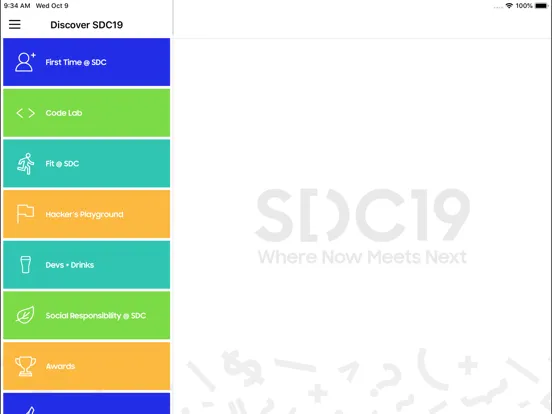SDC19 iPad 应用截图