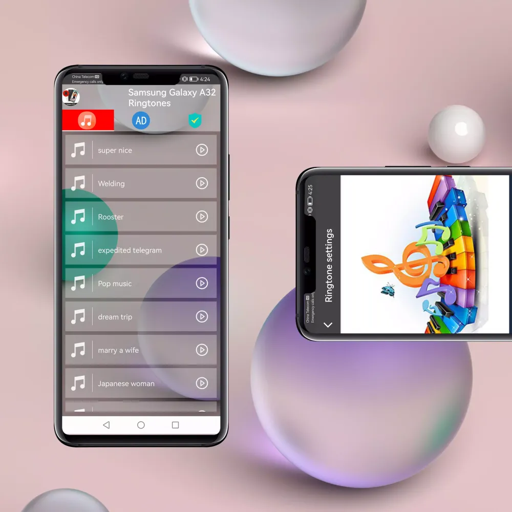 Tangkapan skrin Samsung Galaxy A32 Ringtones