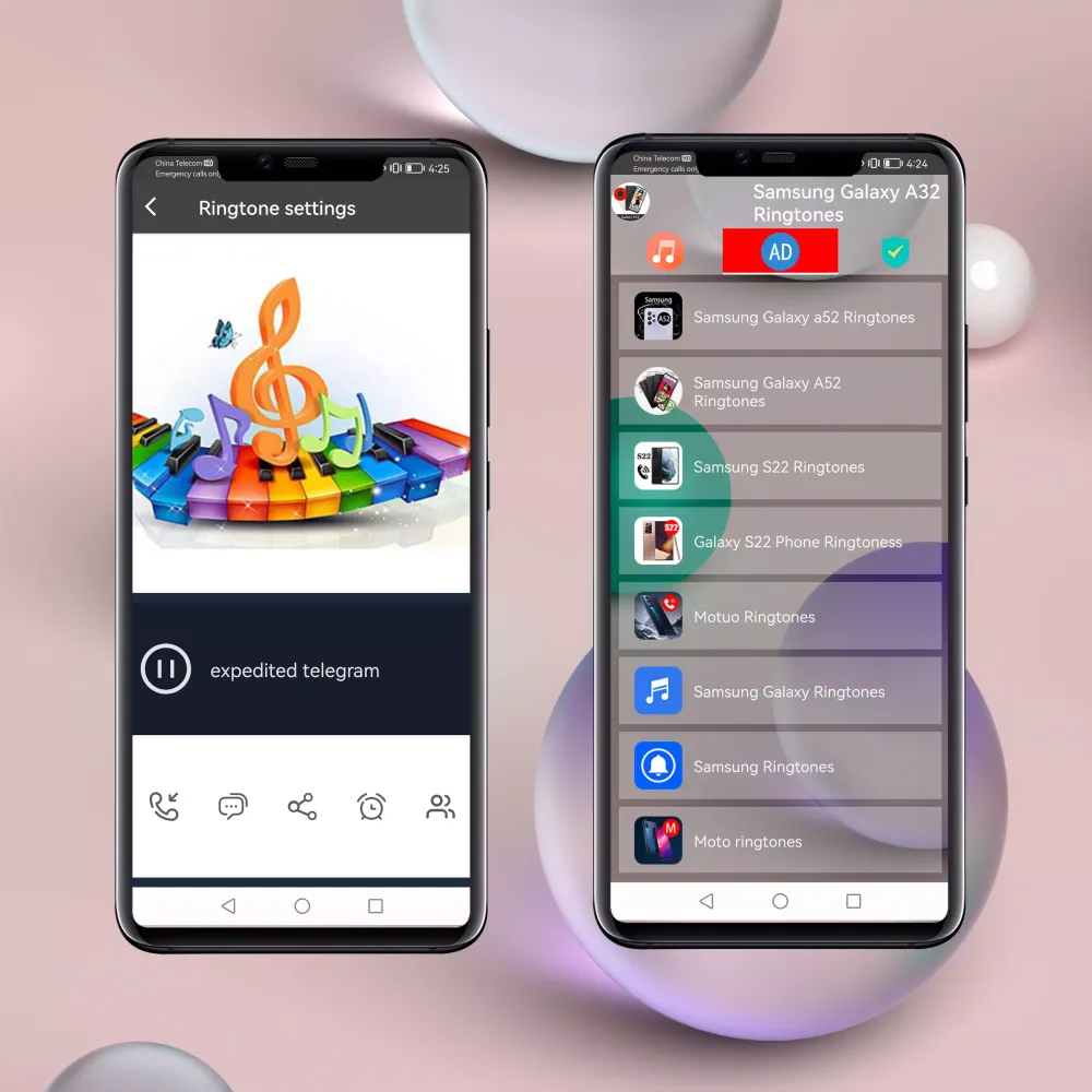 Tangkapan skrin Samsung Galaxy A32 Ringtones
