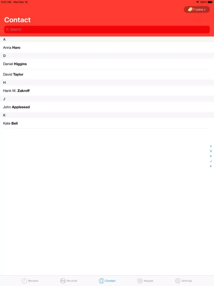 Скриншоты Call Recorder tape call record iPad 