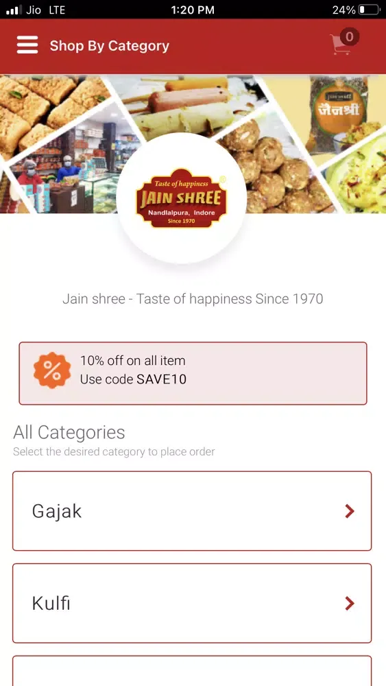 Captures d'écran de Jain Shree Sweets