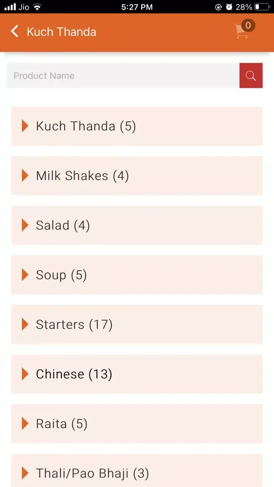 Zrzuty ekranu Vrindavan Dhaba
