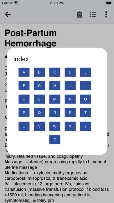 Tangkapan skrin Obstetric Emergency Mnemonics