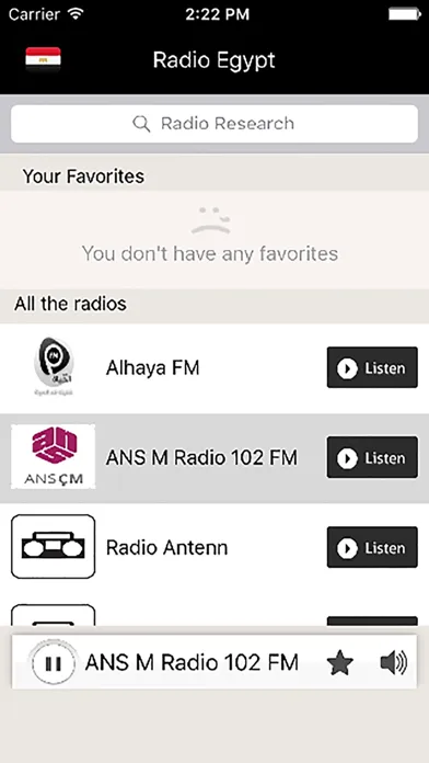 Screenshot di Radio Egypt - Radios Egypt - لاسلكي  EG