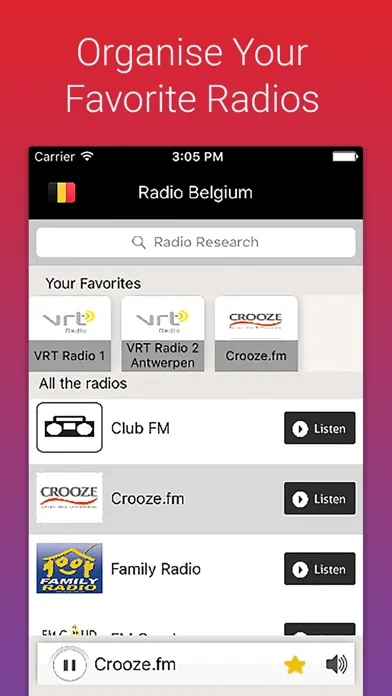Capturas de pantalla de Radios Belgique - Radio Belge