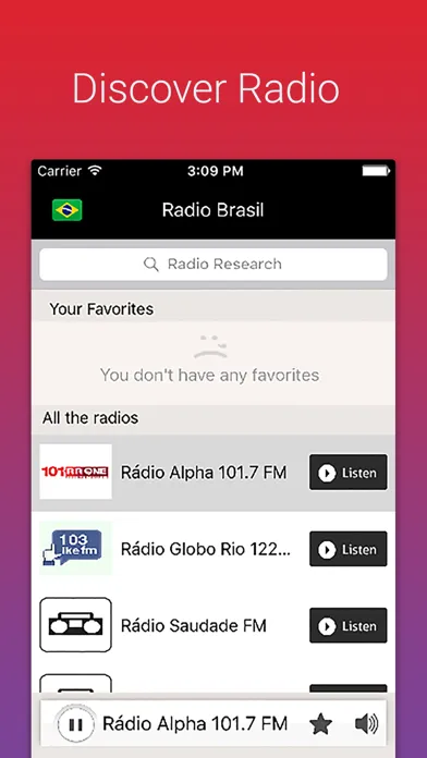 Rádio Brasil - Rádios Brazil - BRA música Screenshots