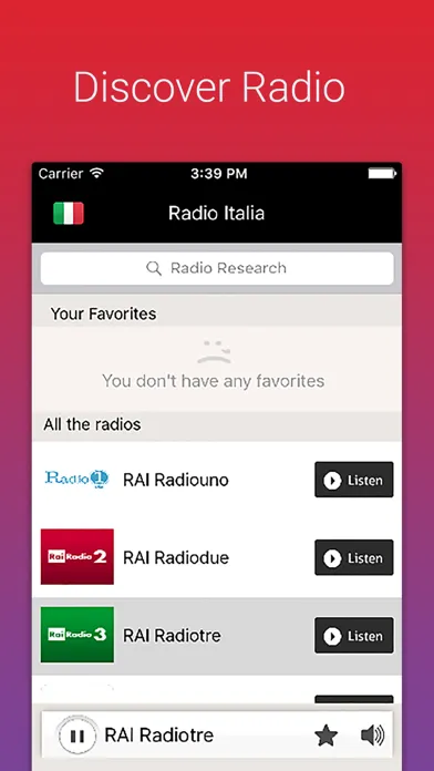 Captures d'écran de Radio Italy - Radios IT - Musica Italiana