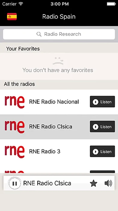 Captures d'écran de Radio Spain - Radios ES - Music Spain