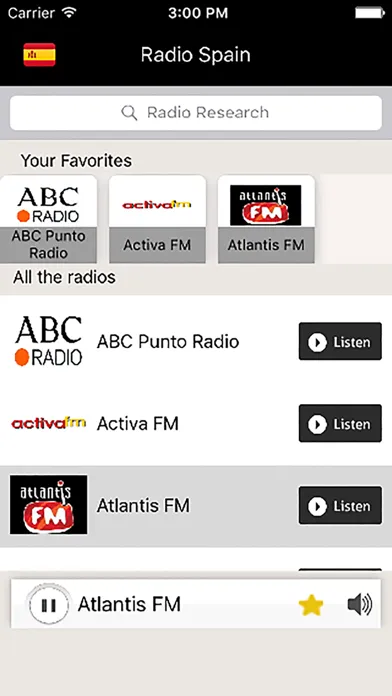 Captures d'écran de Radio Spain - Radios ES - Music Spain
