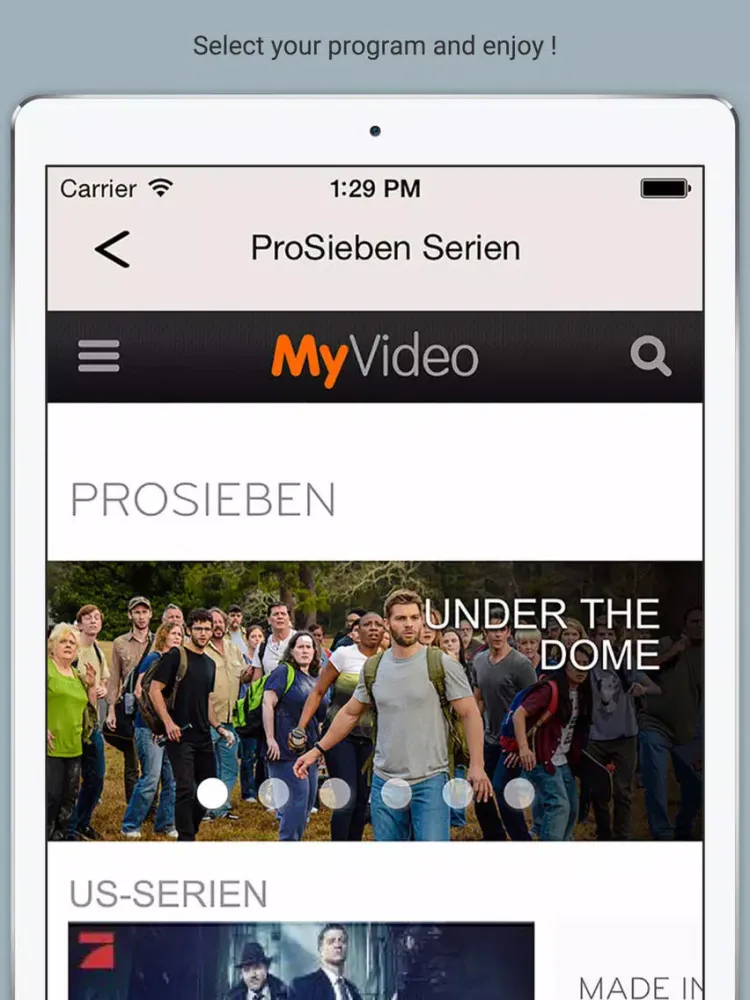Скриншоты TV Direct Replay Program USA iPad 