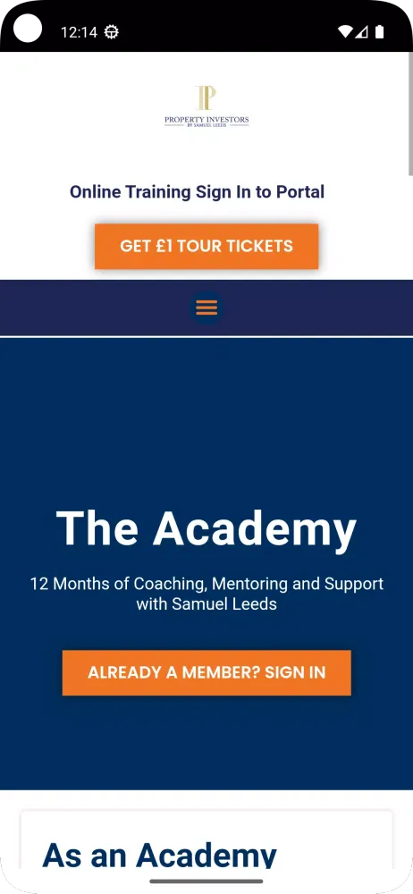 Captures d'écran de Samuel Leeds Training