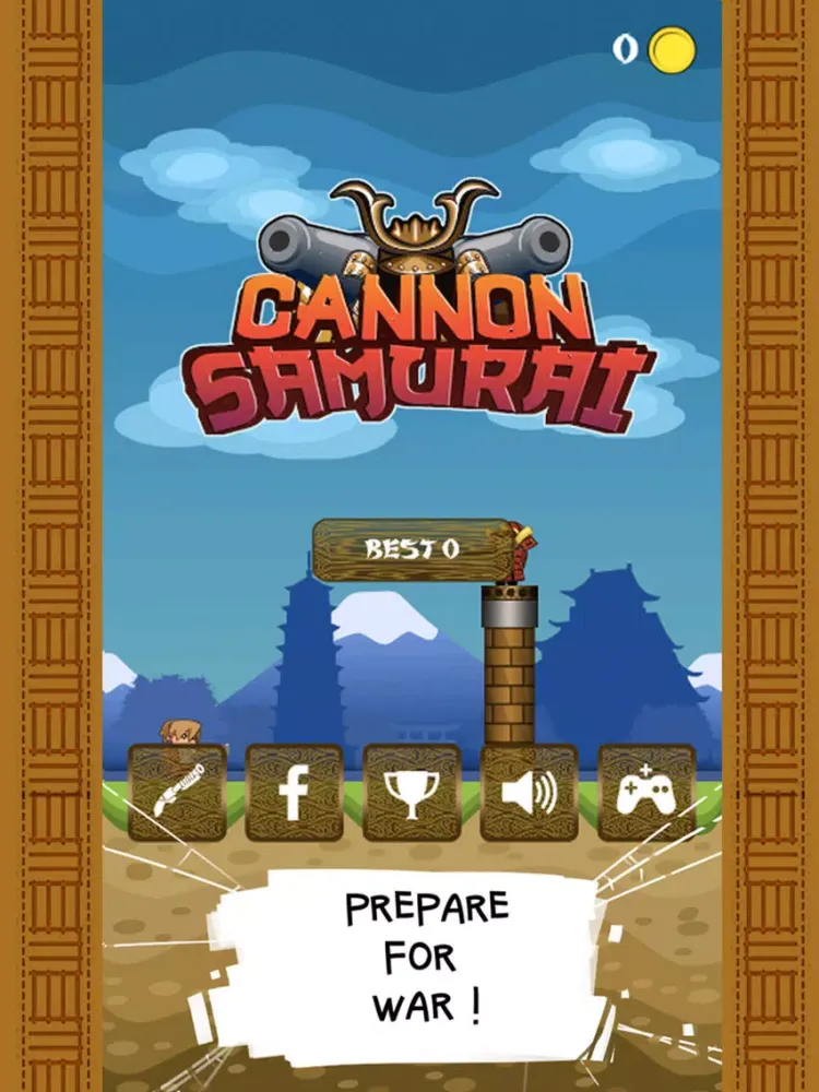 Ảnh chụp màn hình của Samurai Cannon Hero iPad 