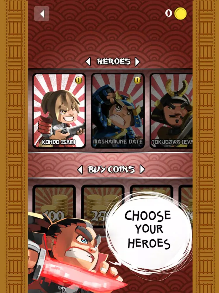 Ảnh chụp màn hình của Samurai Cannon Hero iPad 
