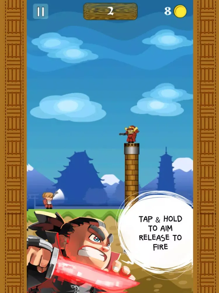 Ảnh chụp màn hình của Samurai Cannon Hero iPad 