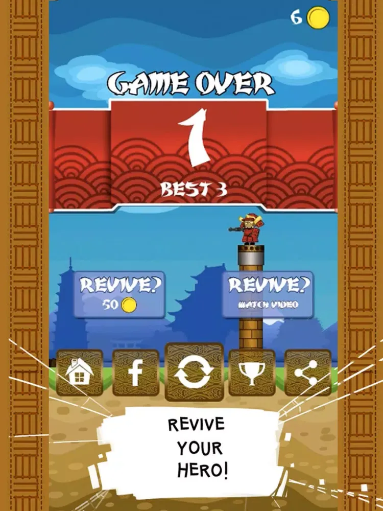 Ảnh chụp màn hình của Samurai Cannon Hero iPad 