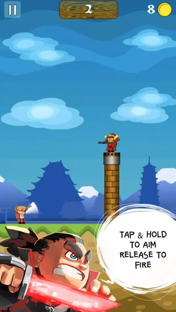 Ảnh chụp màn hình của Samurai Cannon Hero
