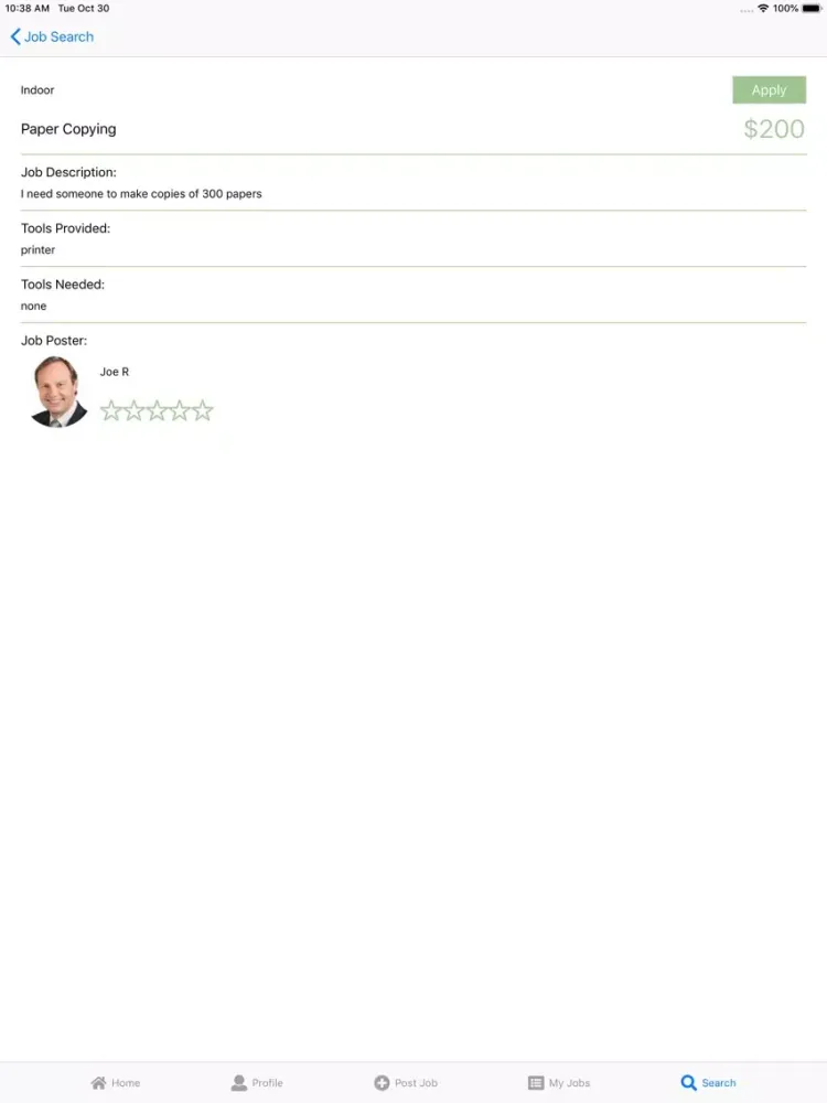 تصاویر Jobbie - Post, Search, Apply iPad 