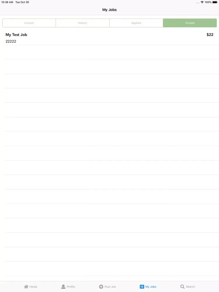 تصاویر Jobbie - Post, Search, Apply iPad 