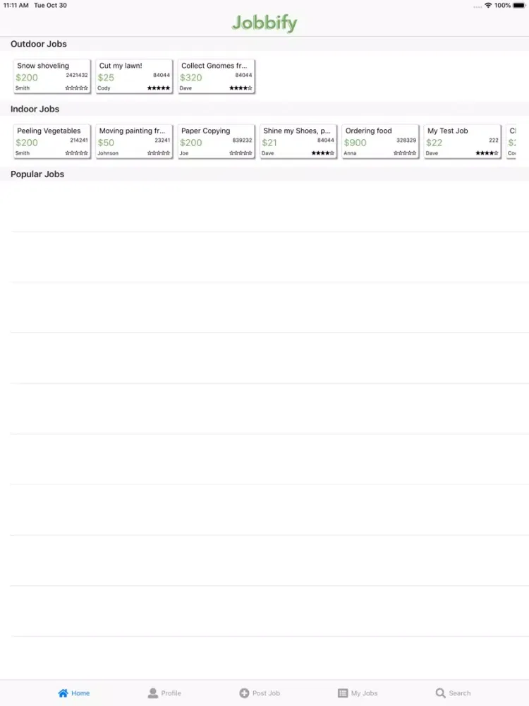 تصاویر Jobbie - Post, Search, Apply iPad 