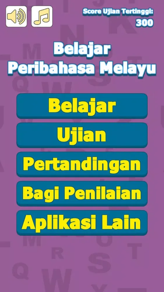 Screenshot di Latihan Peribahasa Melayu