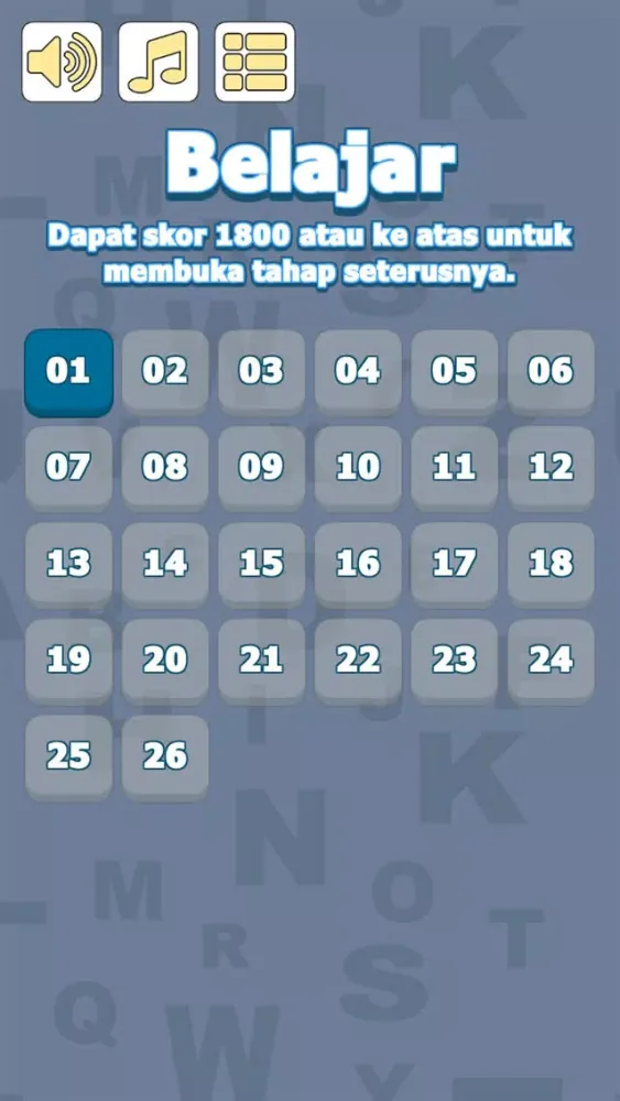 Screenshot di Latihan Peribahasa Melayu