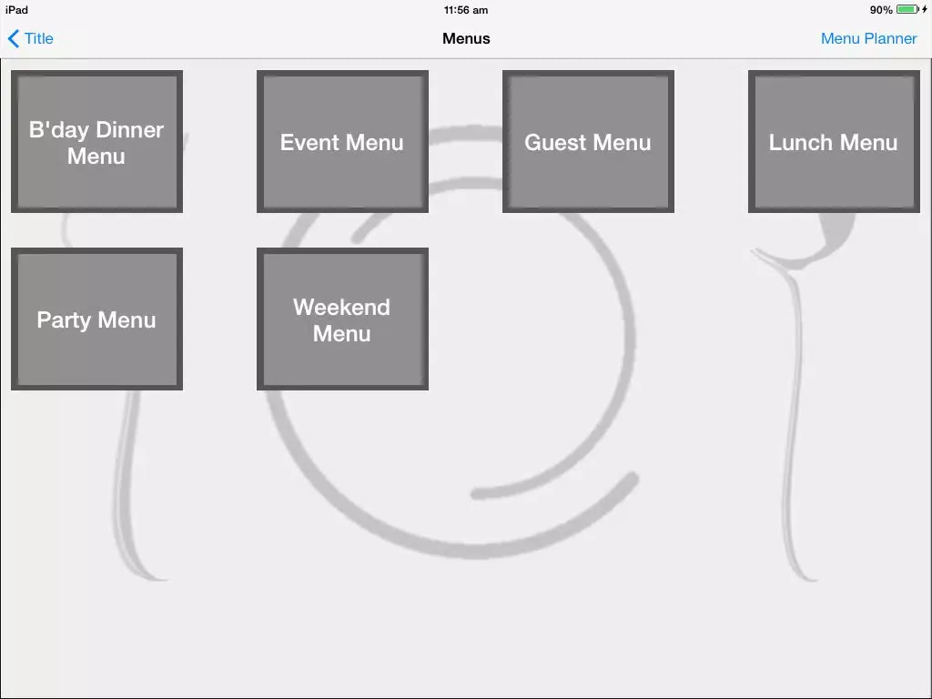 Whats On Menu iPad  Screenshots