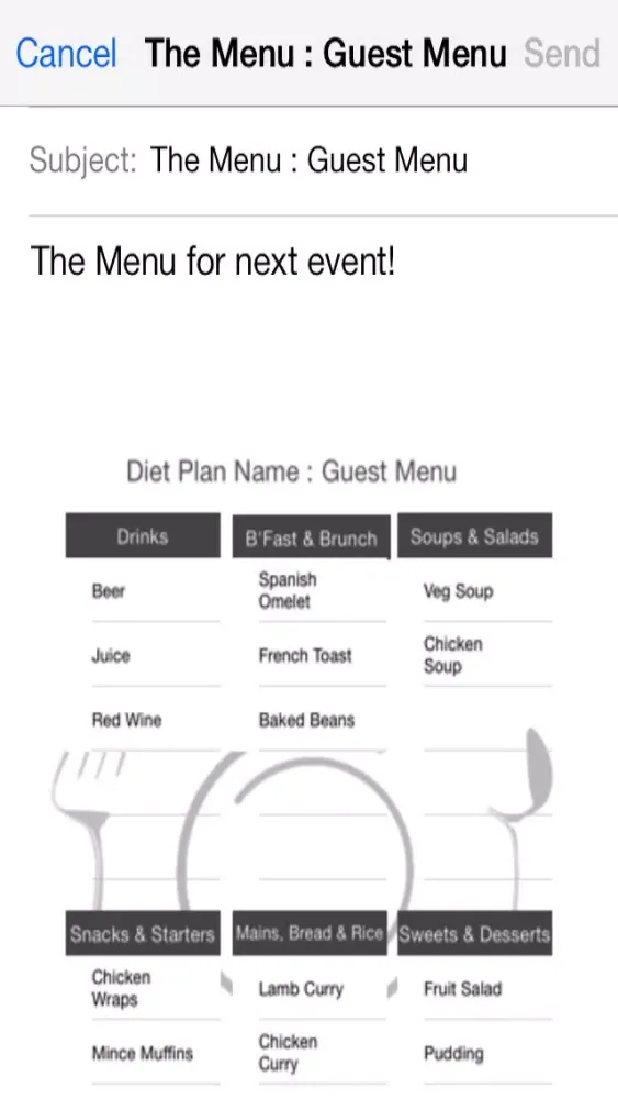 Whats On Menu Screenshots