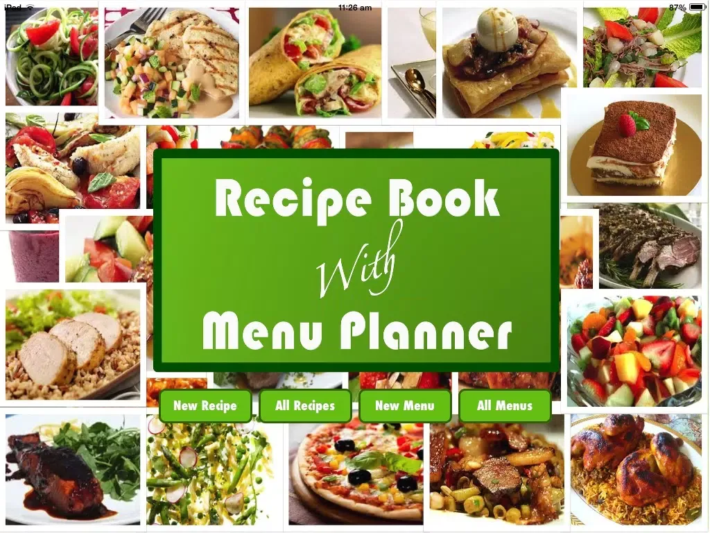 Recipe Book With Menu Planner iPad 应用截图
