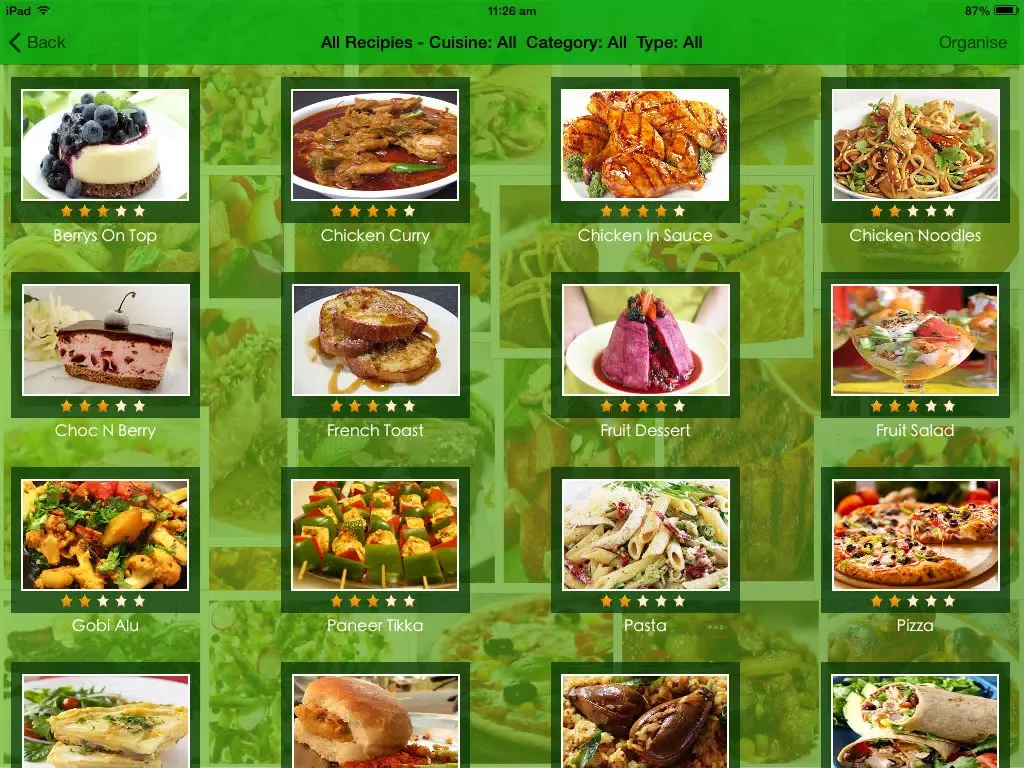 Recipe Book With Menu Planner iPad 应用截图