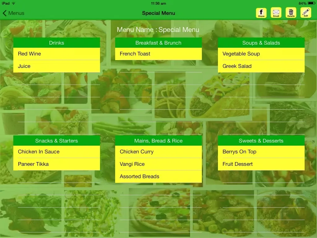 Recipe Book With Menu Planner iPad 应用截图