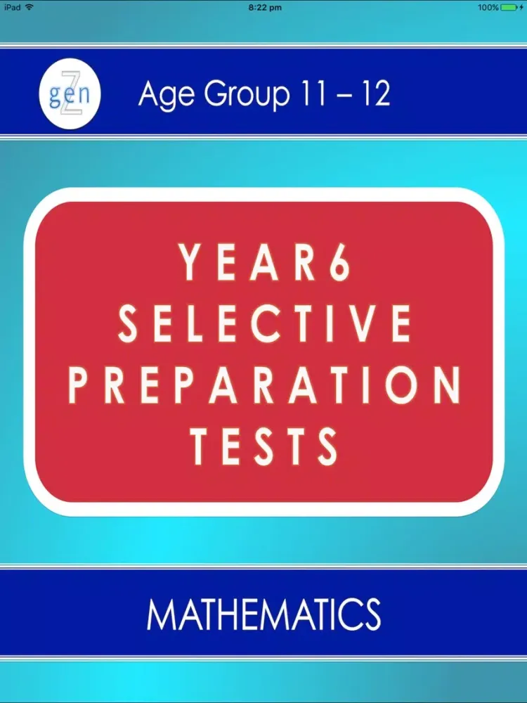 Tangkapan skrin Selective Preparation Year 6 Maths iPad 