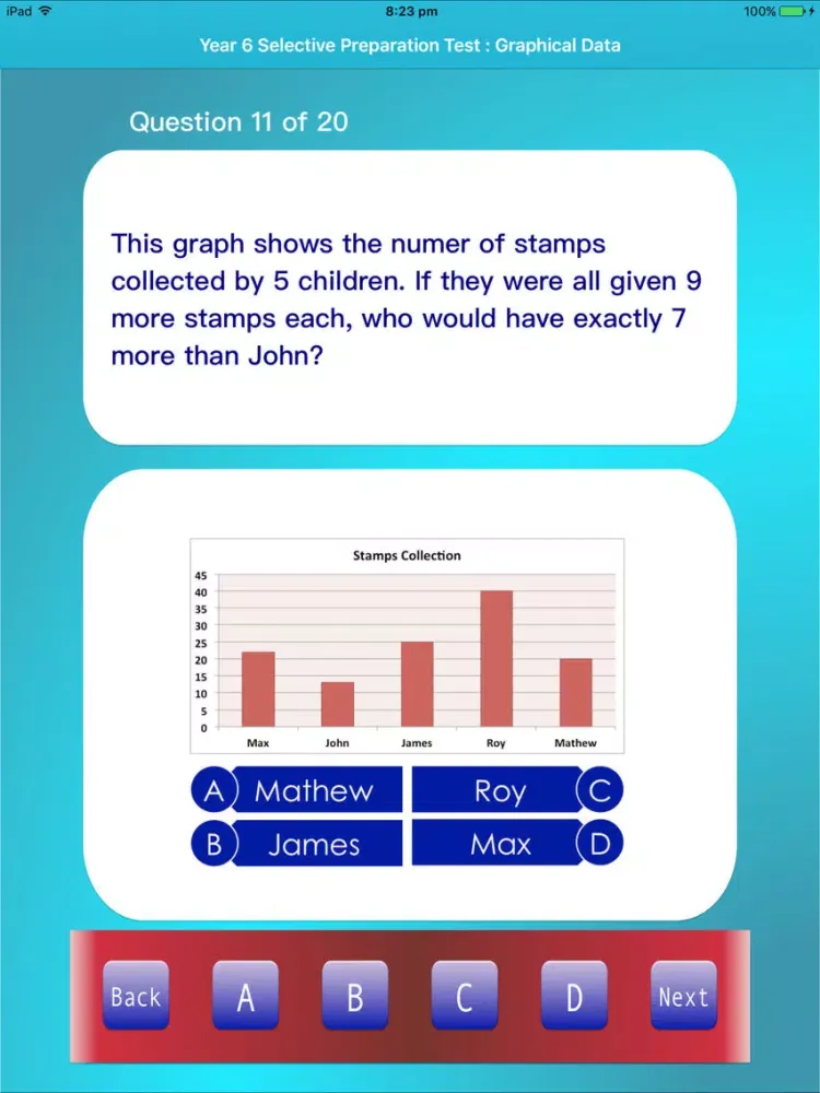Tangkapan skrin Selective Preparation Year 6 Maths iPad 