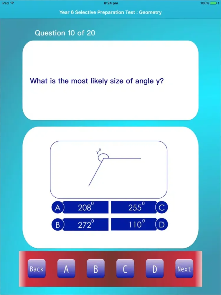 Tangkapan skrin Selective Preparation Year 6 Maths iPad 