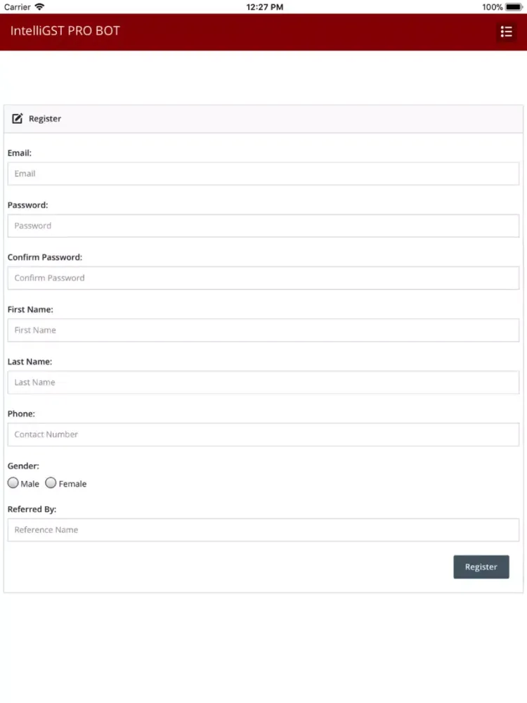 Capturas de pantalla de GST Bot Pro iPad 