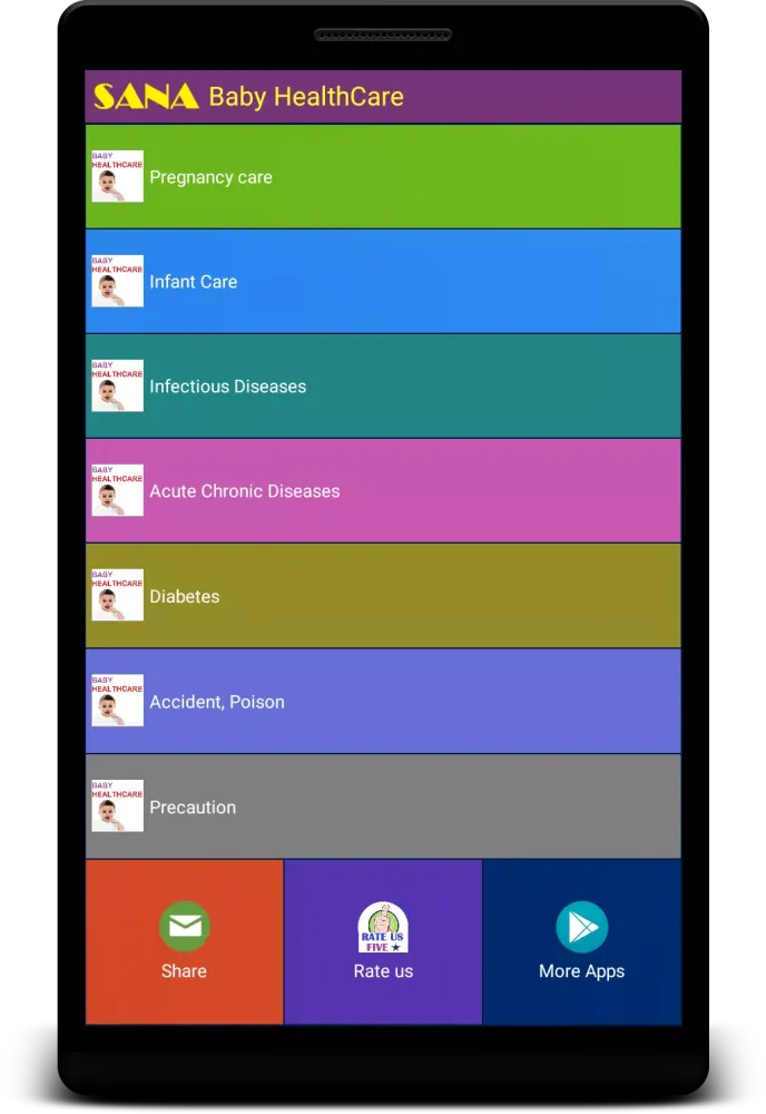 Capturas de pantalla de Baby HealthCare