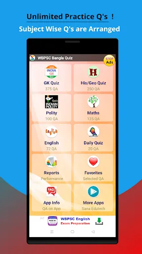 Скриншоты WBPSC Exam Prep Bangla