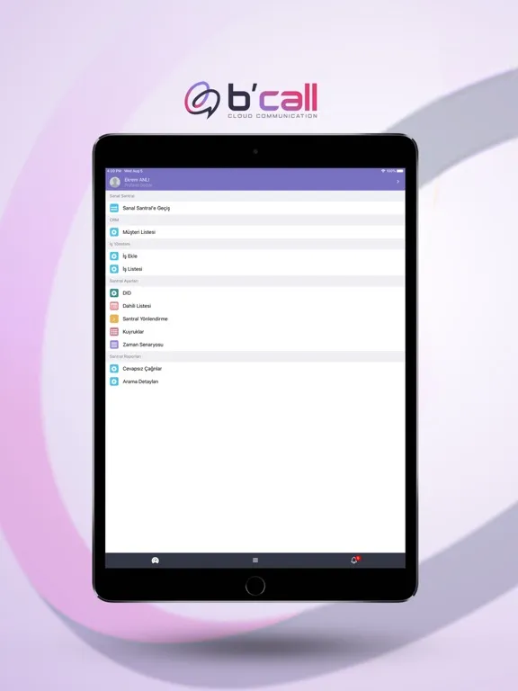 Ảnh chụp màn hình của BCALL iPad 
