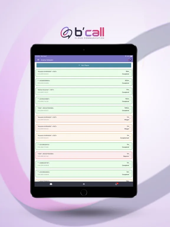 Ảnh chụp màn hình của BCALL iPad 