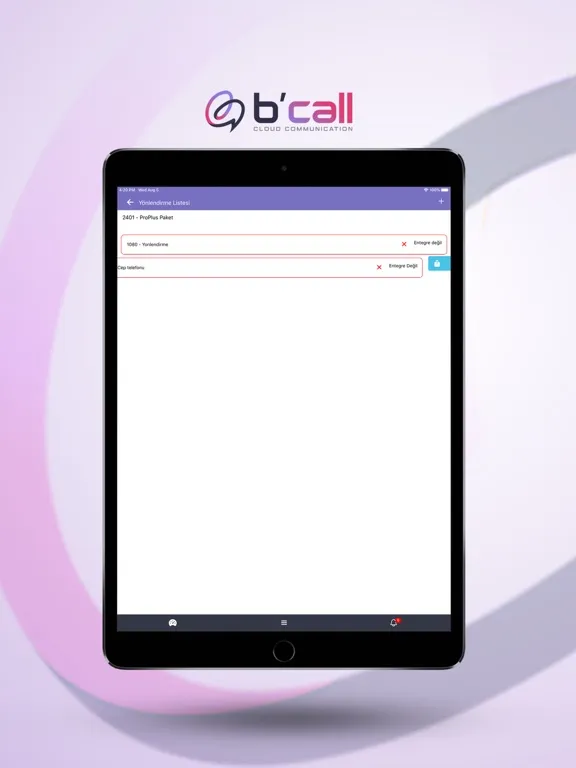 Ảnh chụp màn hình của BCALL iPad 