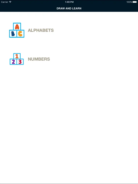 Draw & Learn Alphabet & Number iPad  سکرین شاٹس
