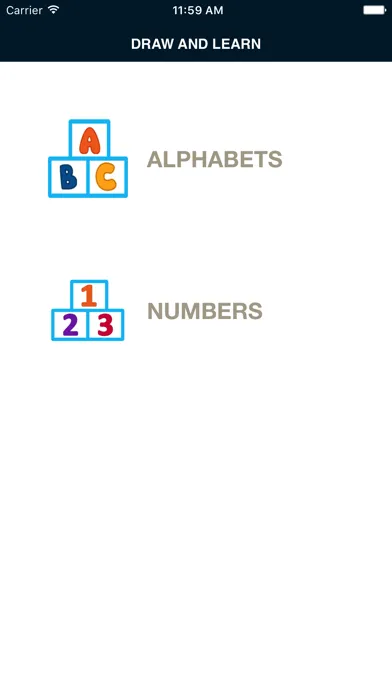 Draw & Learn Alphabet & Number سکرین شاٹس