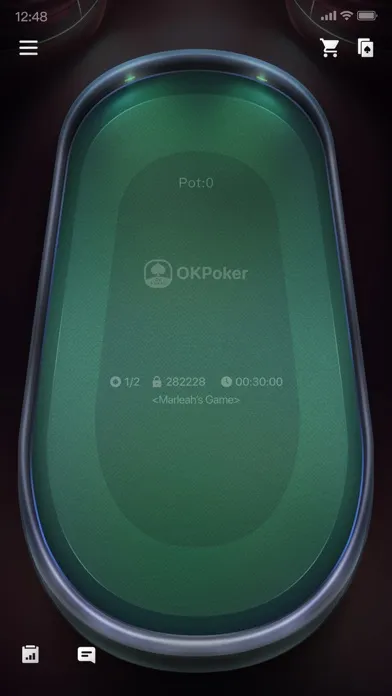 Capturas de tela do OKPoker