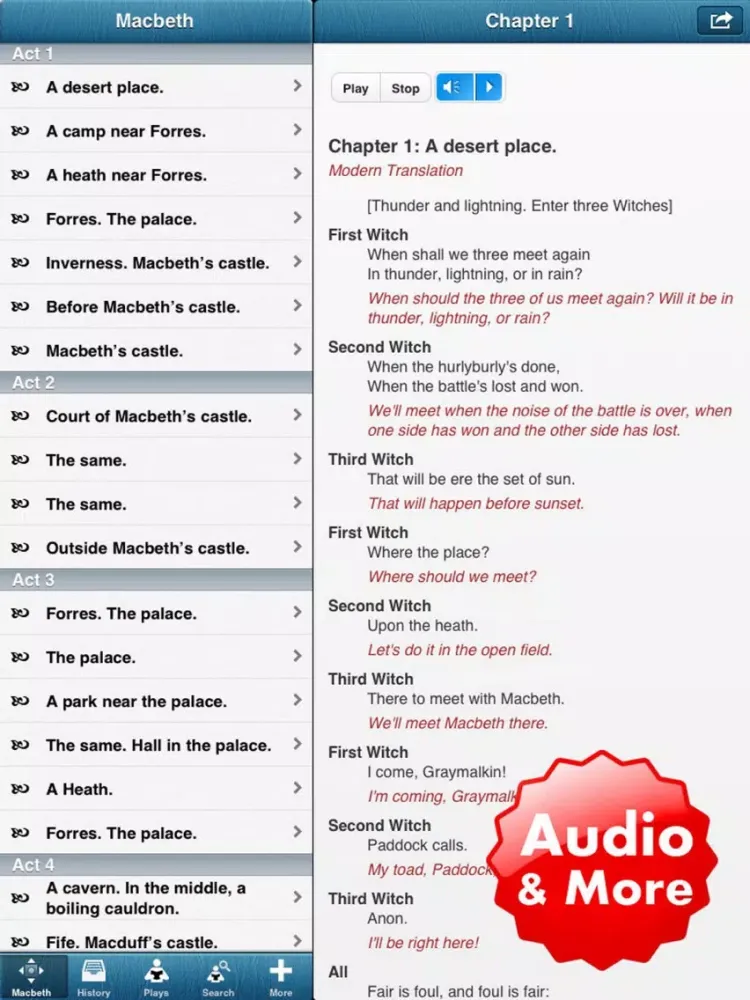 تصاویر Macbeth Study Guide with Audio iPad 