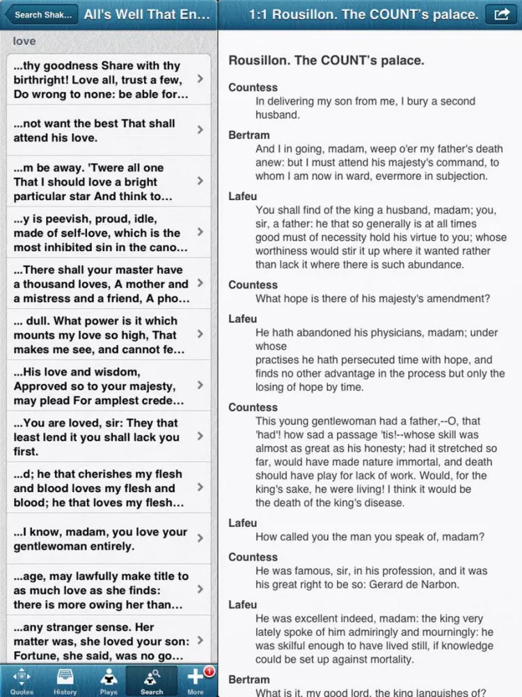500 Romantic Love Quotes iPad 應用截圖
